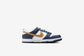 Nike "Dunk Low" GS  - White / Wheat / Midnight Navy