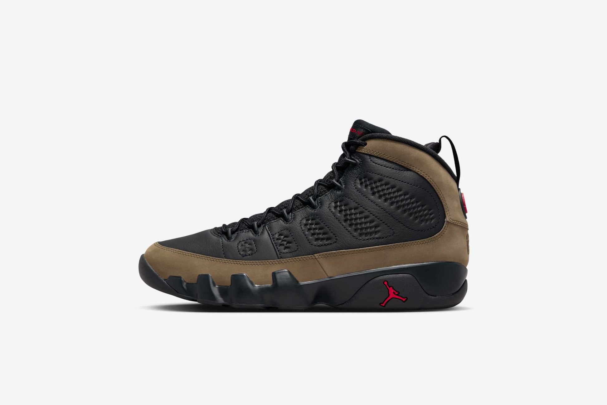 Air jordan 9 black and shops red