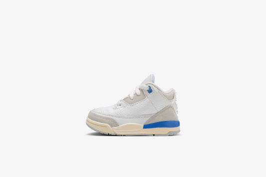 Air Jordan "3 Retro" TD - Summit White / Hydrogen Blue