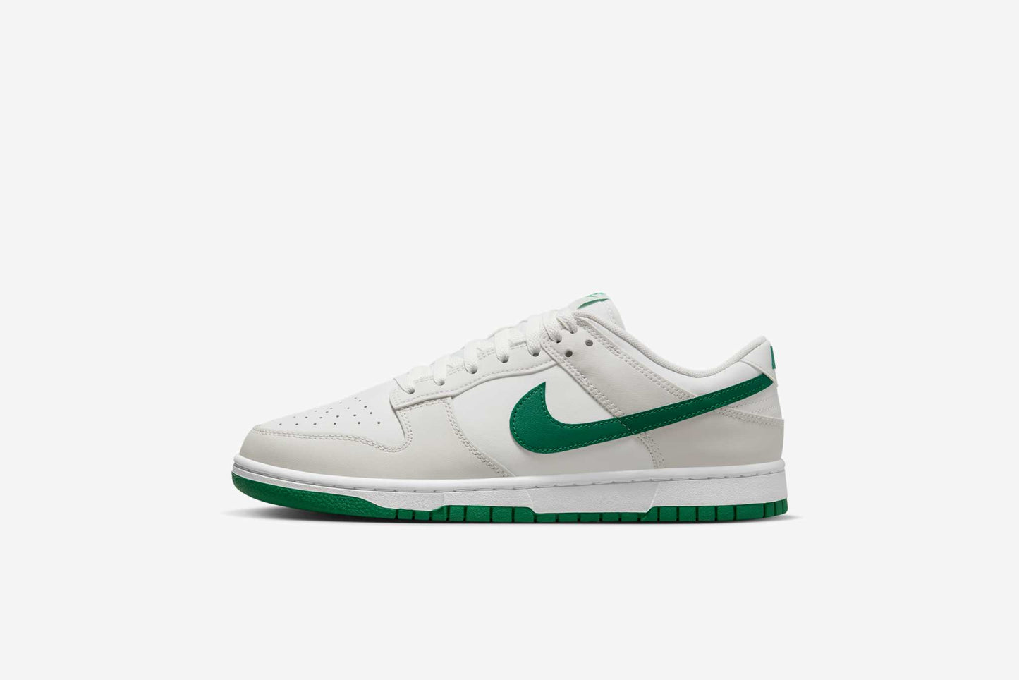 Nike "Dunk Low Retro" M - Summit White / Malachite