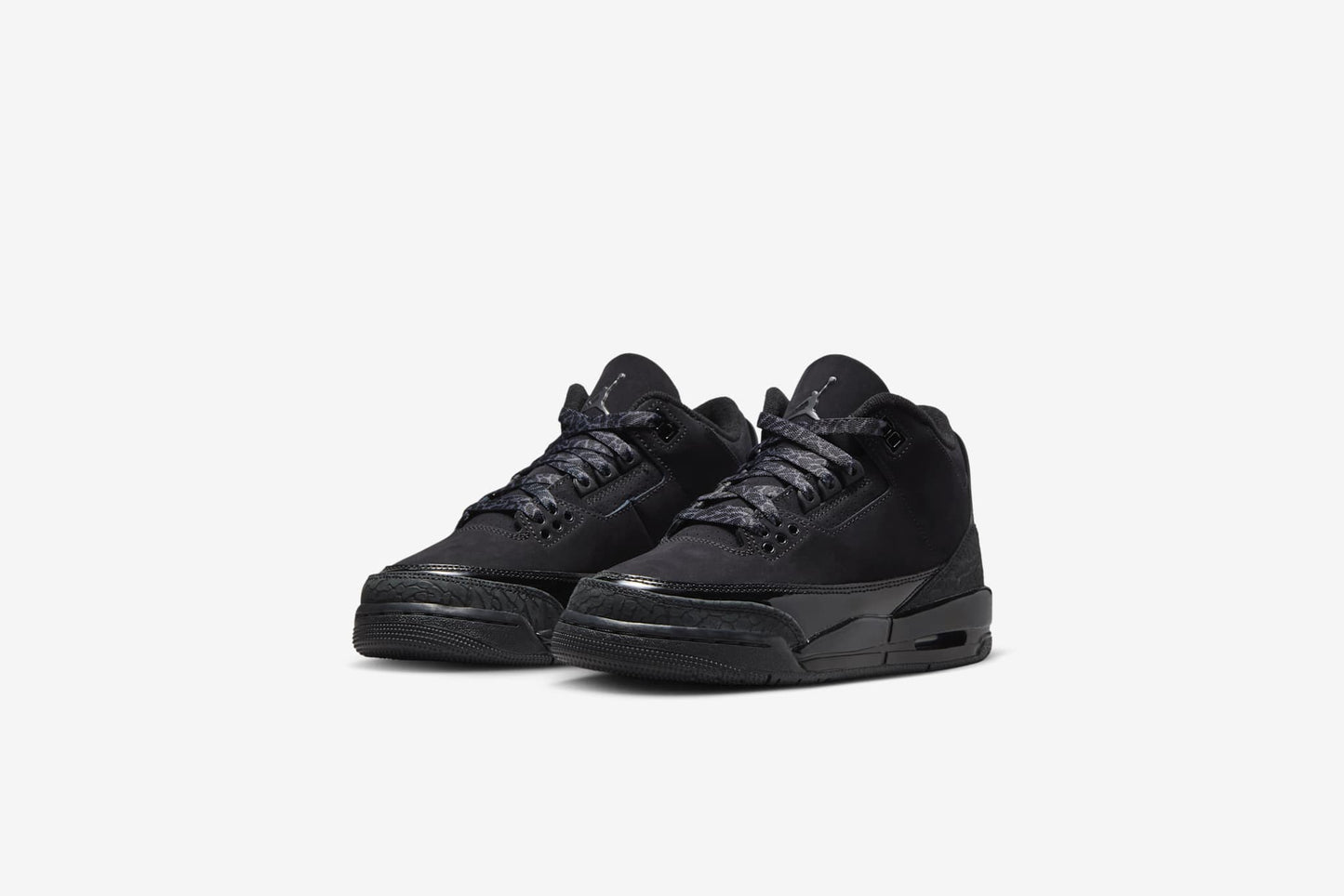 Air Jordan "3 Retro" GS - Black / Dark Charcoal