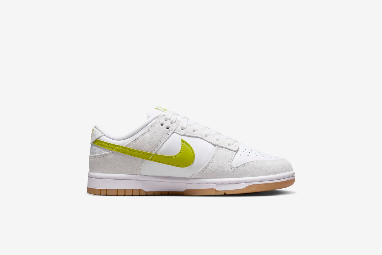 Nike "Dunk Low" W - White / Bright Cactus-Gum Yellow