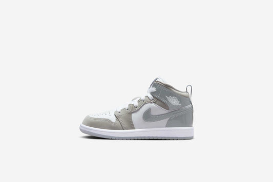 Jordan "1 Mid SE" PS - White / Cool Grey