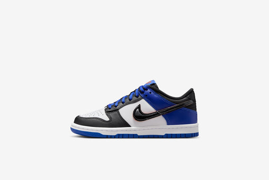 Nike "Dunk Low" GS - White / Black / Racer Blue