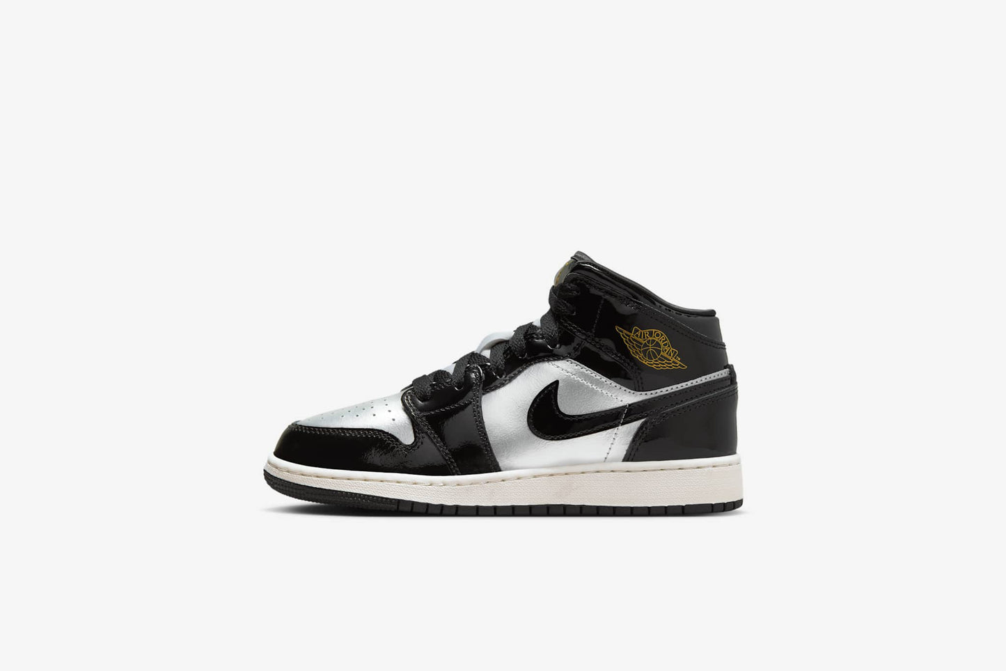 Air Jordan "1 Mid SE" GS - Black / Metallic Gold