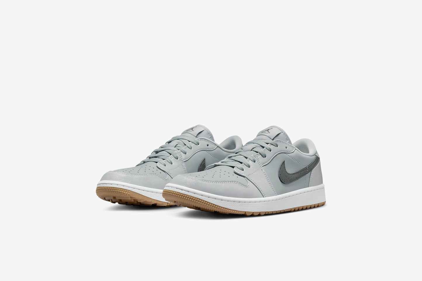 Air Jordan "Retro 1 Low Golf" M - Wolf Grey / Iron Grey / White / Gum Medium Brown