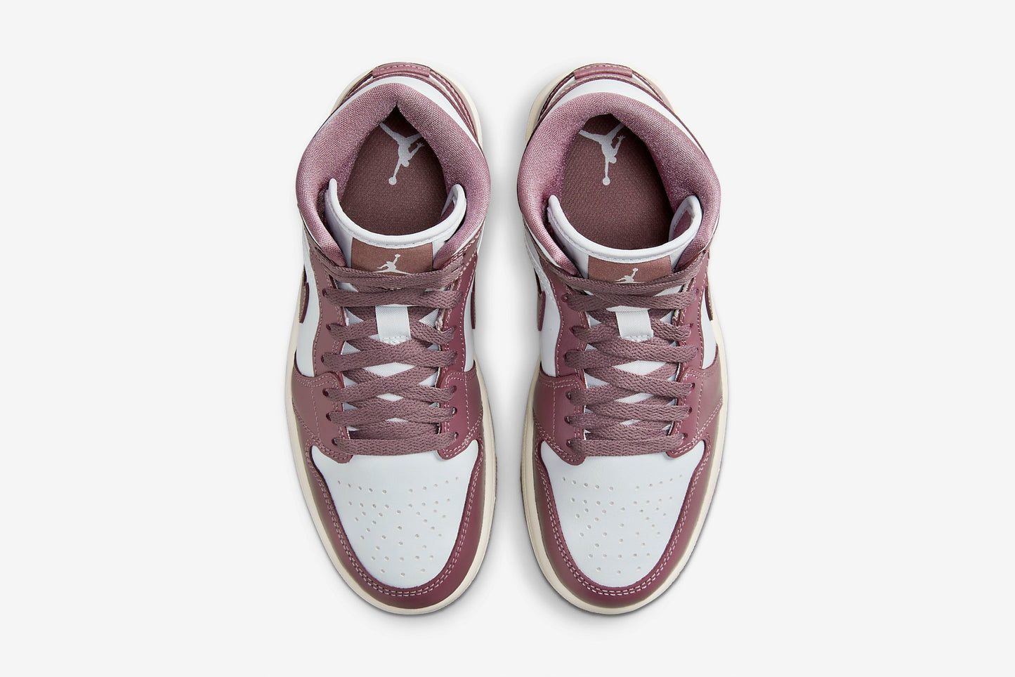 Air Jordan "1 Mid" W - Pure Platinum / Sky J Mauve-Sail