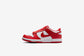 Nike "Dunk Low" GS - White / University Red