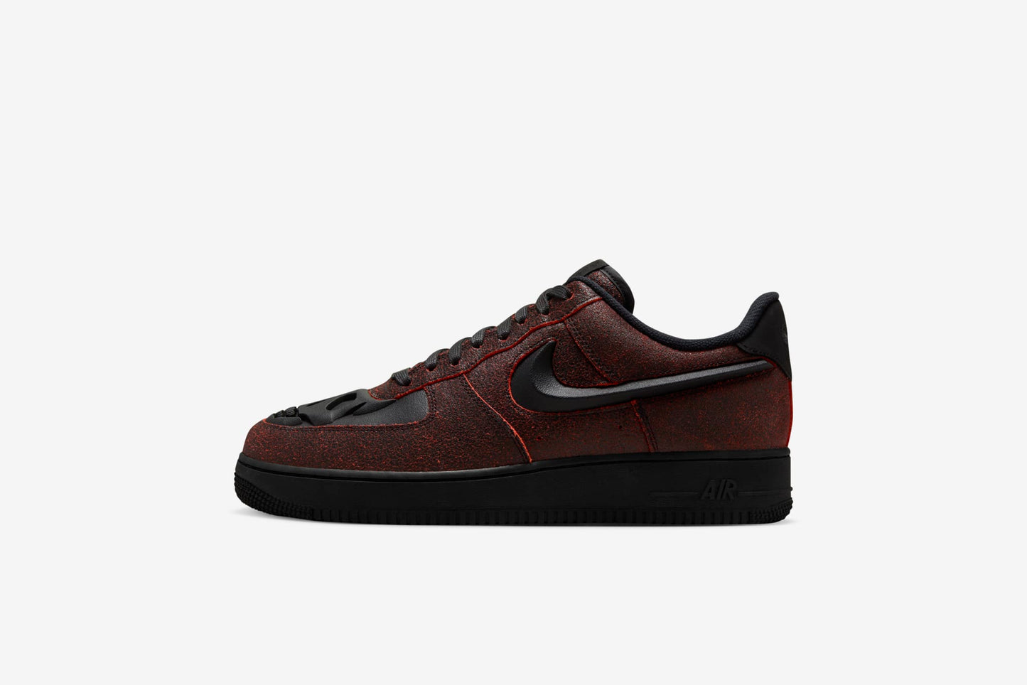 Nike "Air Force 1 Retro HWN QS"  M - Black / Black / Crimson