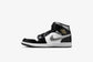 Air Jordan "1 Mid SE" M - Black / Metallic Silver-White