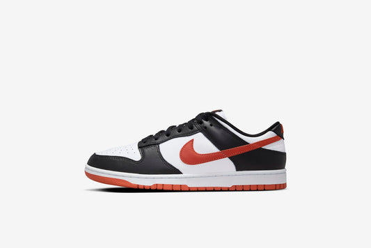 Nike "Dunk Low Retro" M - White / Dragon Red-Black