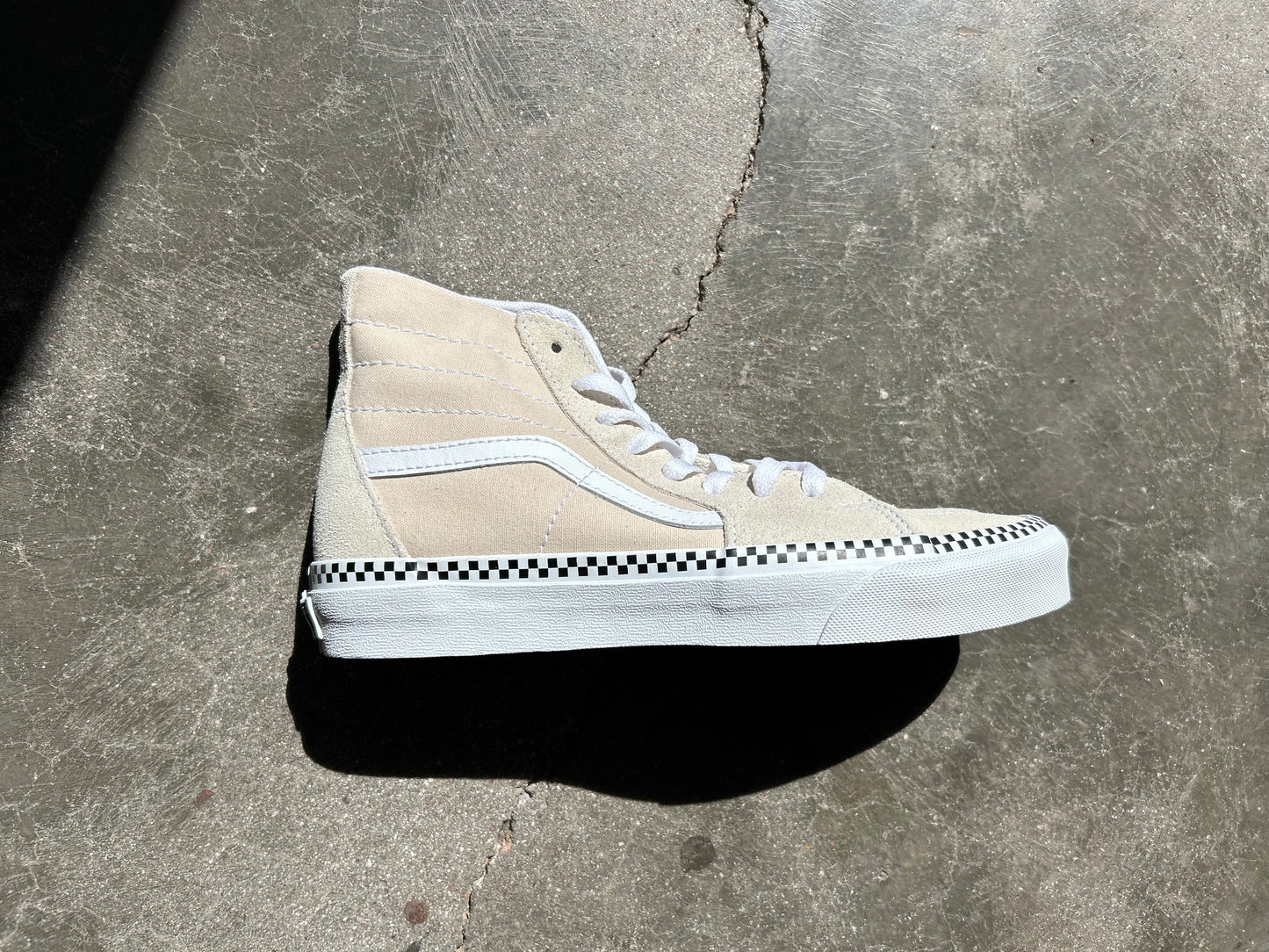 Vans "Sk8-Hi Tapered" M - Checkerboard Foxing Turtledove