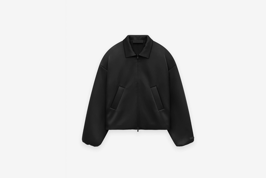 Fear of God Essentials "Satin Nylon Bomber Jack" W - Black