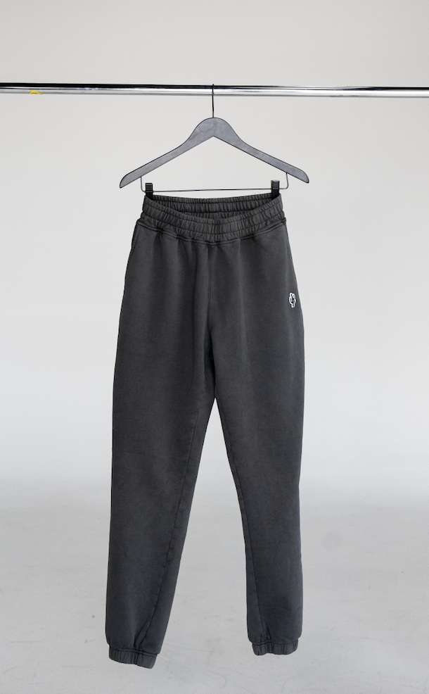 Manor "Washed French Terry Sweatpant" M - Asphalt