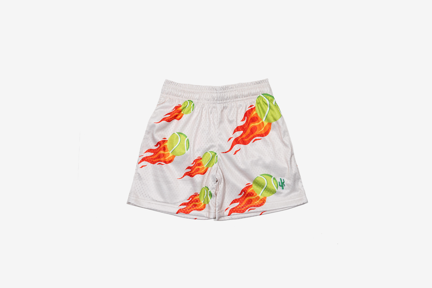 Manor "Shooting Tennis Mesh Short" M - Beige / Tennis Ball