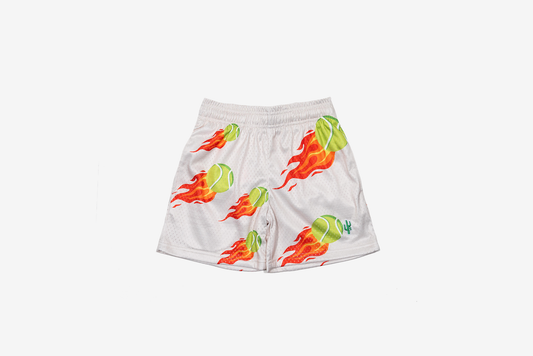 Manor "Shooting Tennis Mesh Short" K - Beige / Tennis Ball