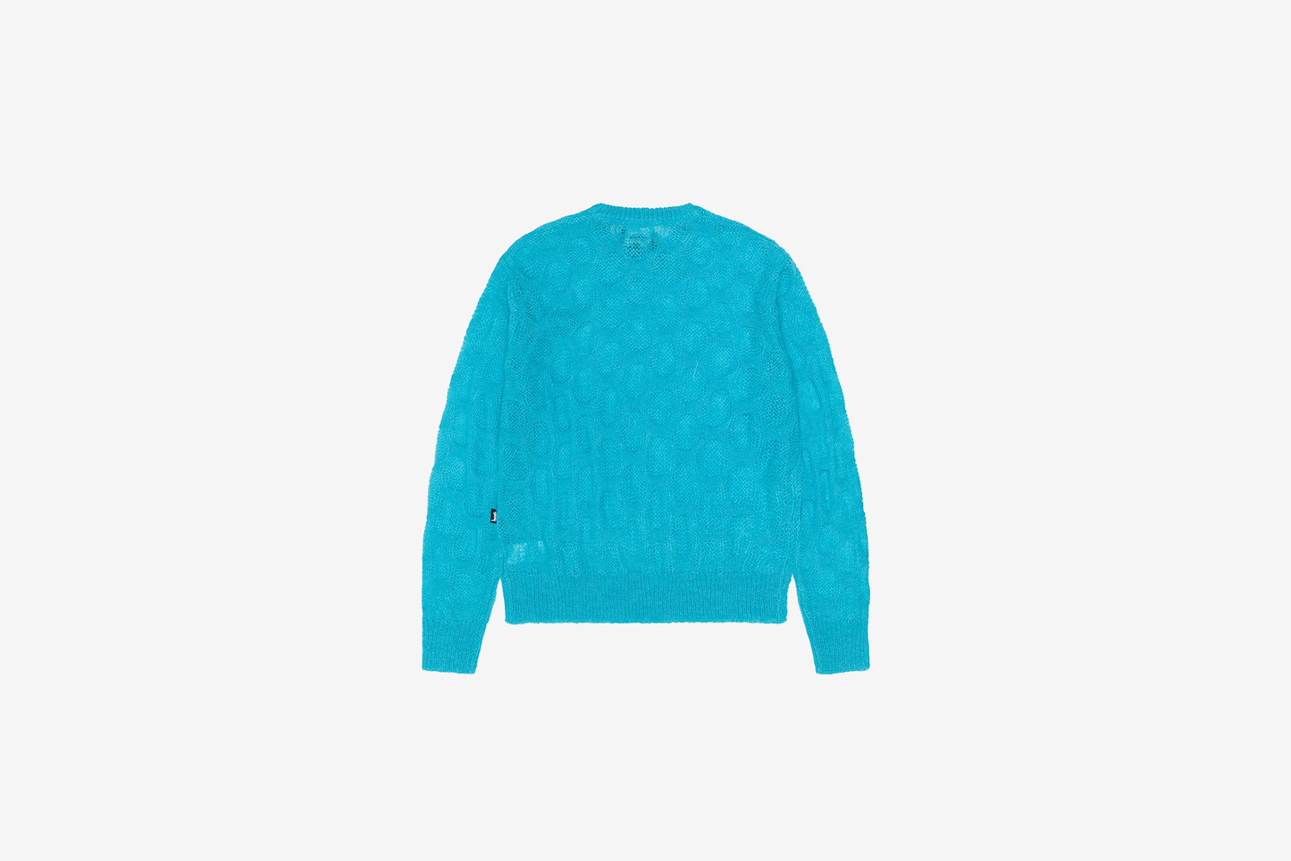 Stussy "Loose Knit Cross Cable Sweater " M - Cyan