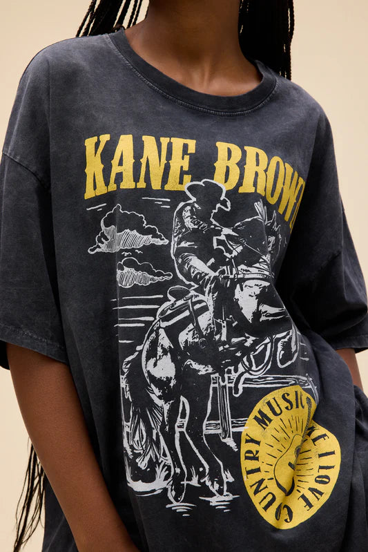 DAYDREAMER "Kane Brown 'Like I Love Country Music' Tee" W - Reactive Black Acid