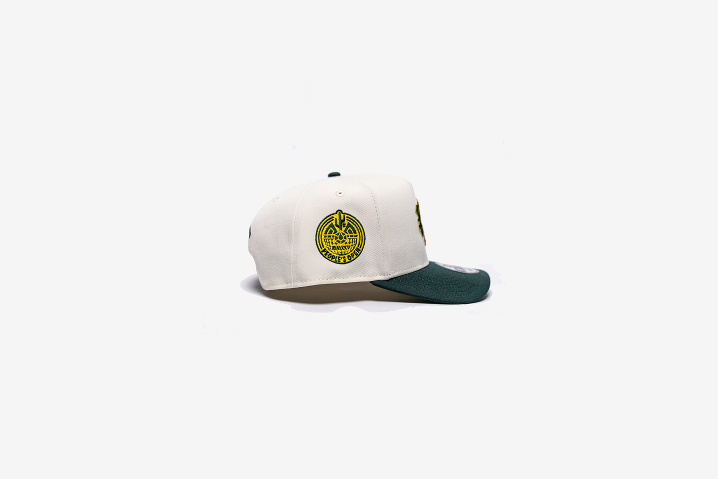 Manor x New Era "Timeless" 9FIFTY A-Frame Snapback - Cream / Dark Green