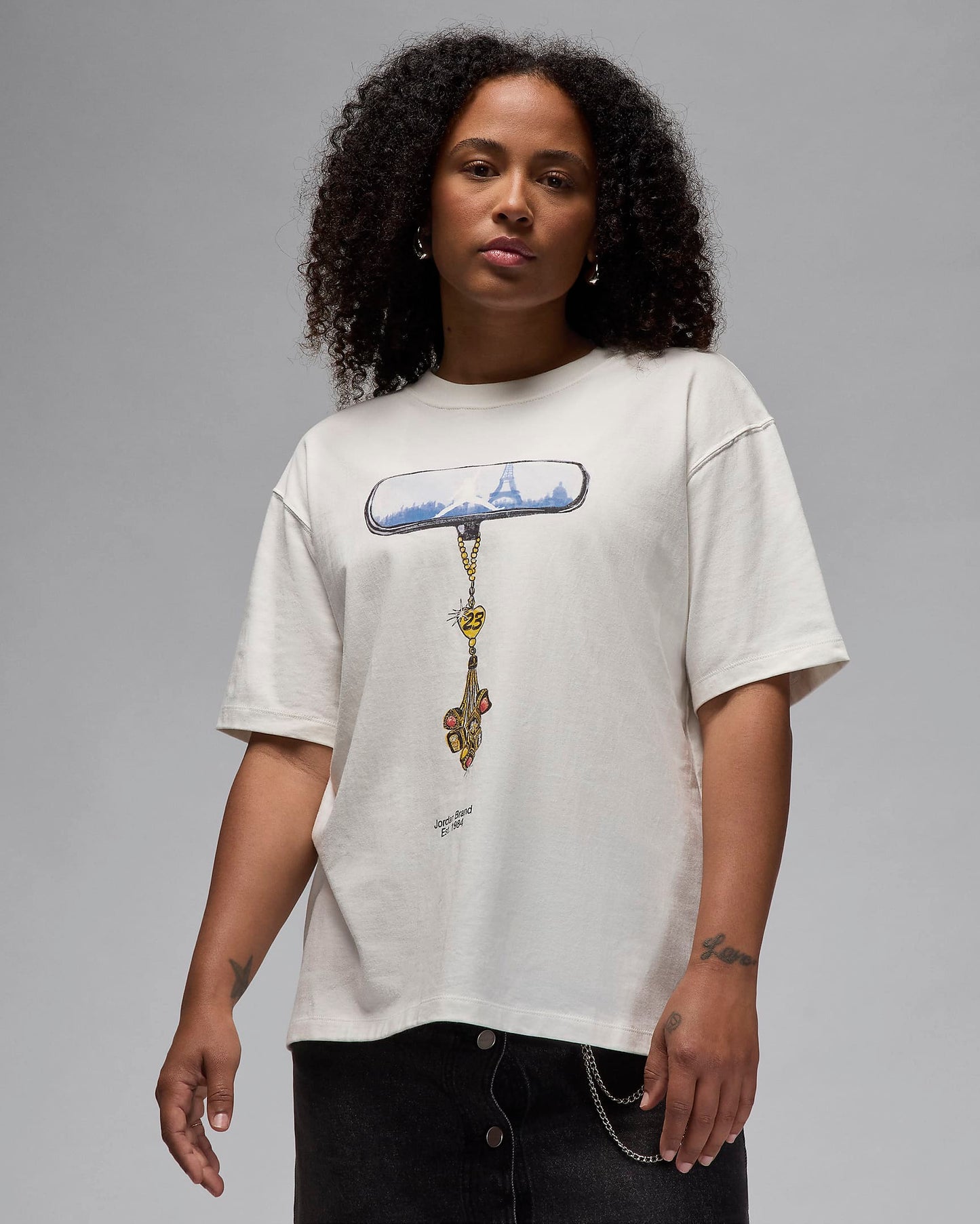 Jordan "Girlfriend Tee" W - Sail / Black