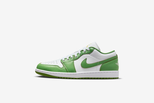 Air Jordan "1 Low SE" M - White / Chlorophyll / Lightening