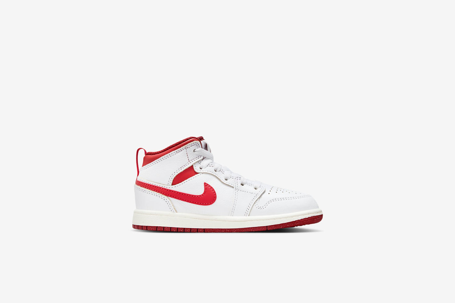 Air Jordan "1 Mid" PS - White / Lobster-Dune Red / Sail