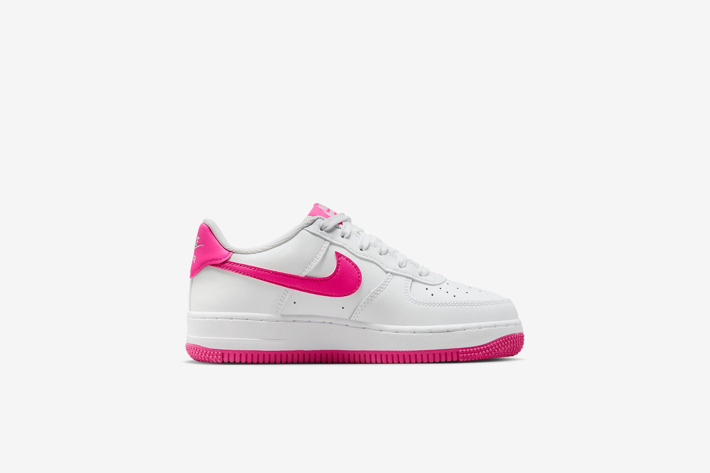 Nike "Air Force 1" GS - White/ Laser Fuchsia