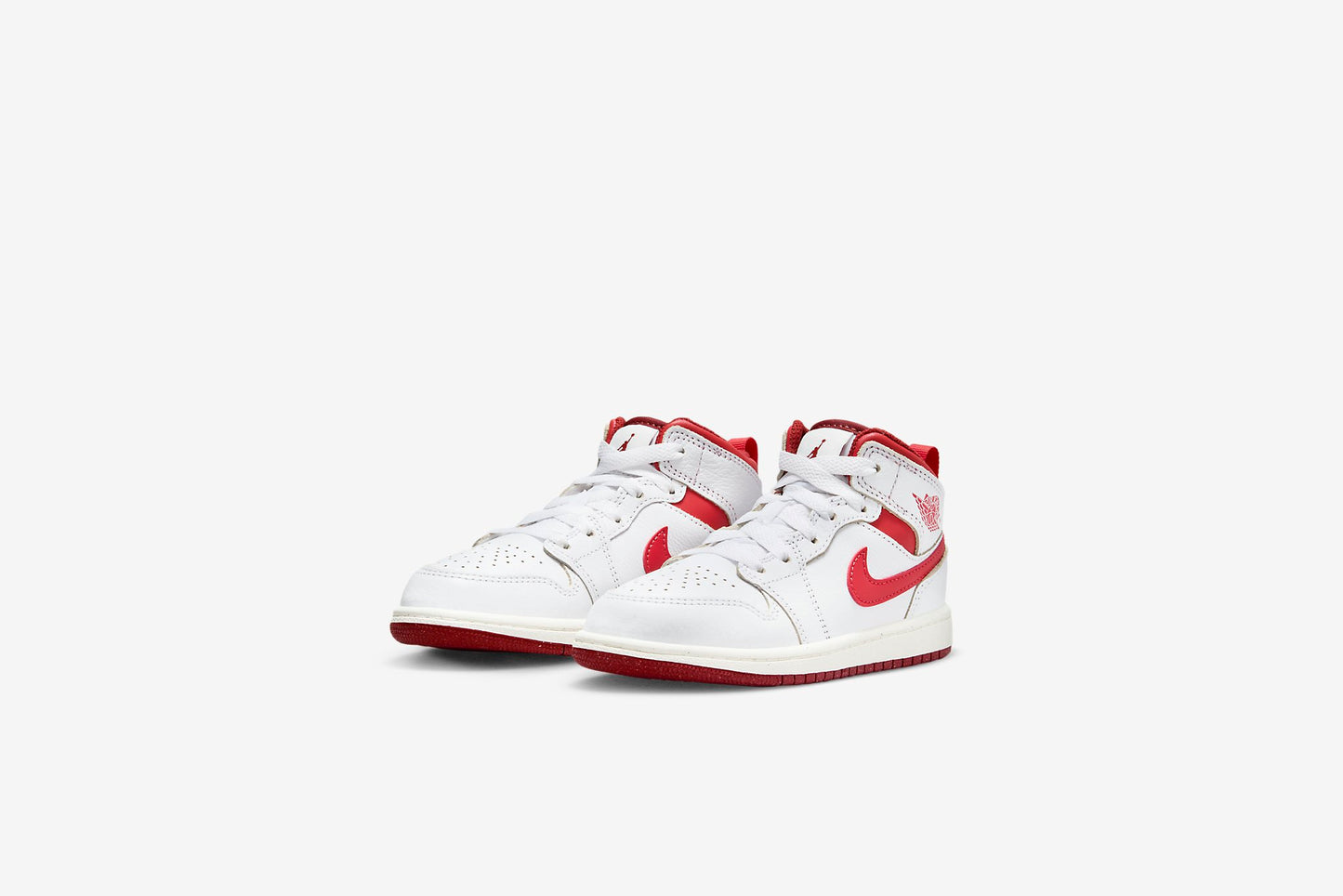 Air Jordan "1 Mid" PS - White / Lobster-Dune Red / Sail