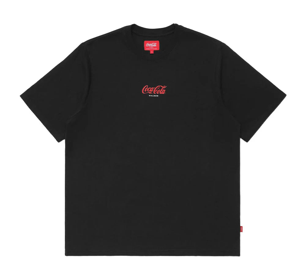 Malbon "Coca Cola Special Delivery Tee" M - Black