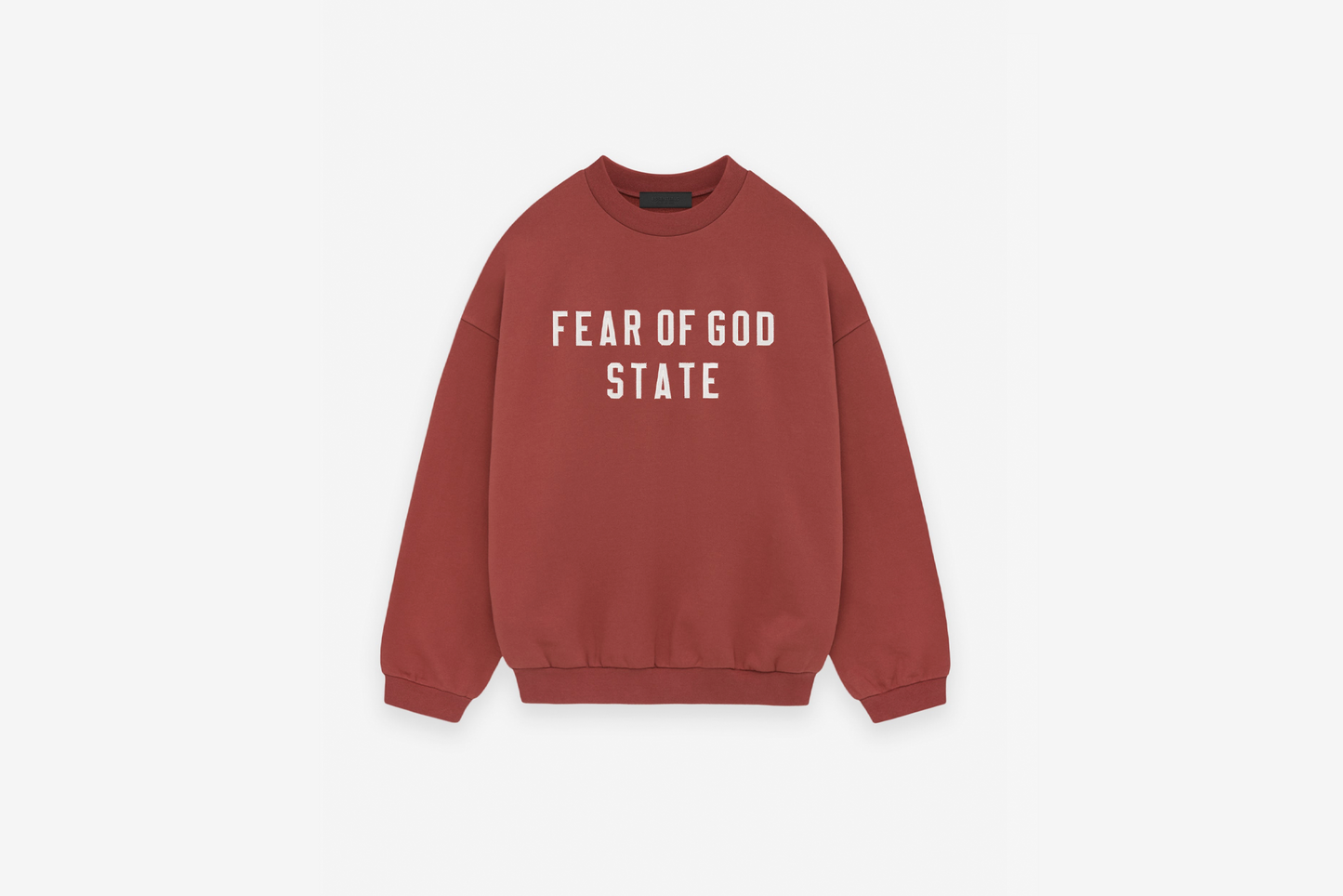 Fear of God Essentials "Heavy Fleece Crewneck" M - Crimson