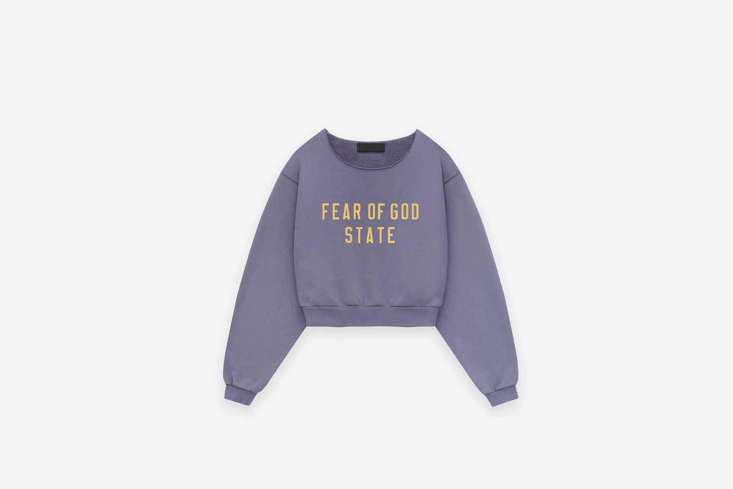 Fear of God Essentials "Heavy Fleece Cropped Crewneck" W - Lavender