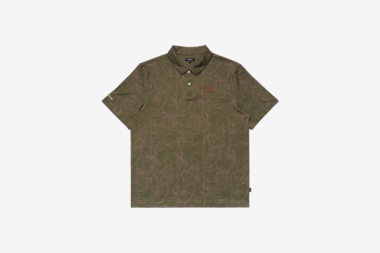 Malbon "Wild Life Performance Polo" M - Army