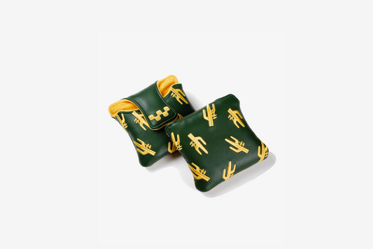 Devereux x Manor  "Hang Time Mallet Putter Cover" - Green / Yellow