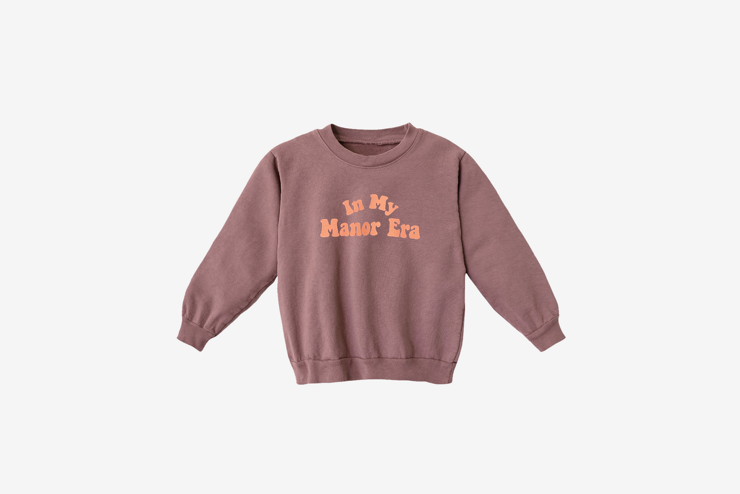 Manor "'In My Manor Era Crewneck" K - Mulberry