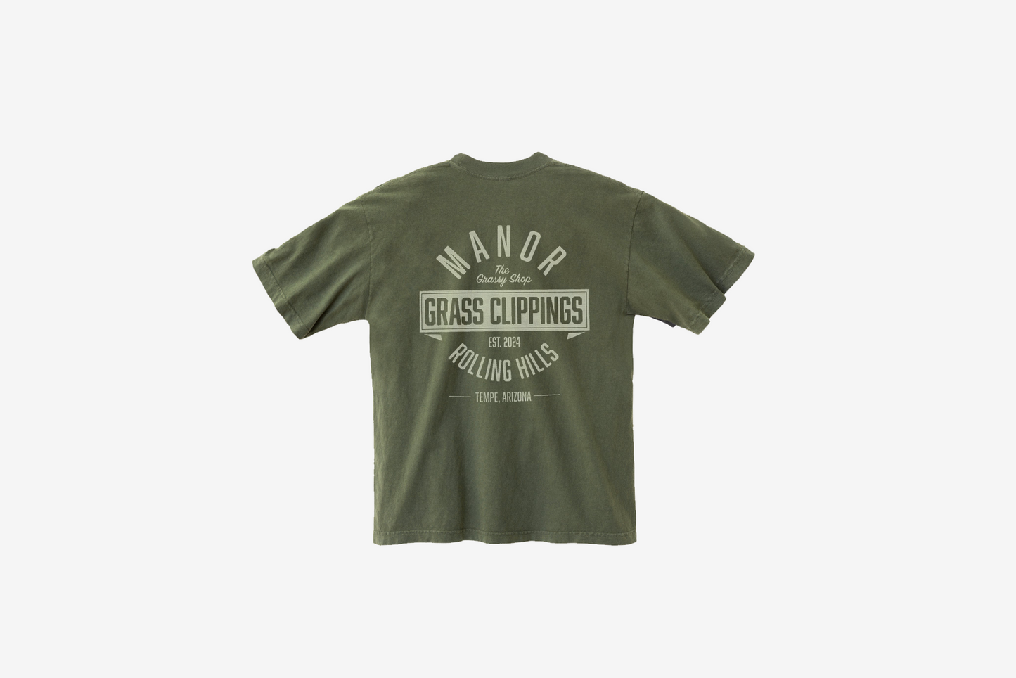 Manor "The Grassy Shop T-Shirt" M - Faded Green