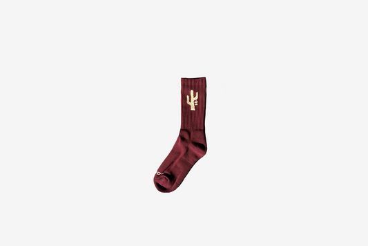 Manor "Hang Time Sock" - Merlot / Cream