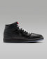 Air Jordan "1 Mid SE" M - Black / Black / White / Wolf Grey