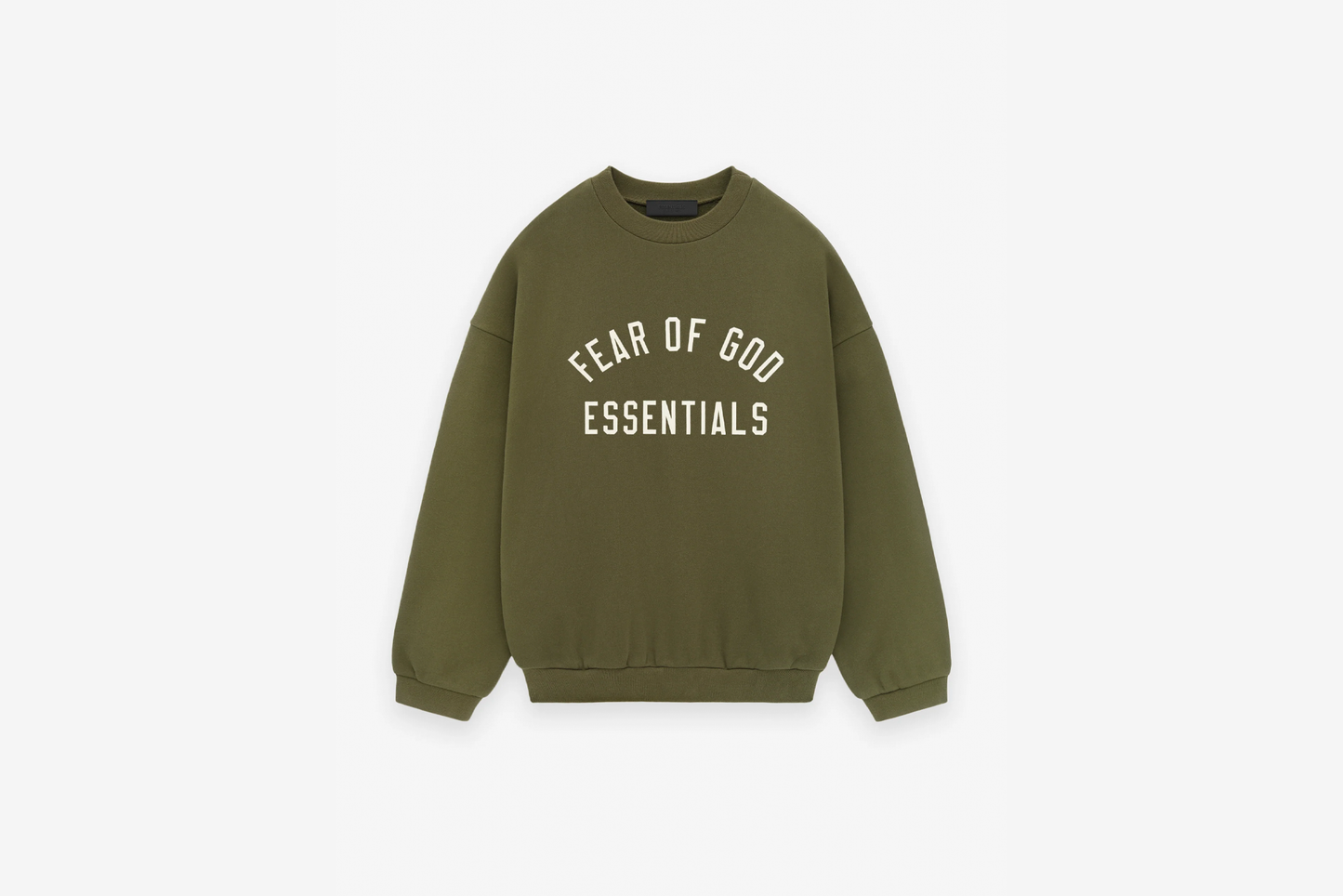 Fear of God Essentials "Fleece Crewneck" M - Military