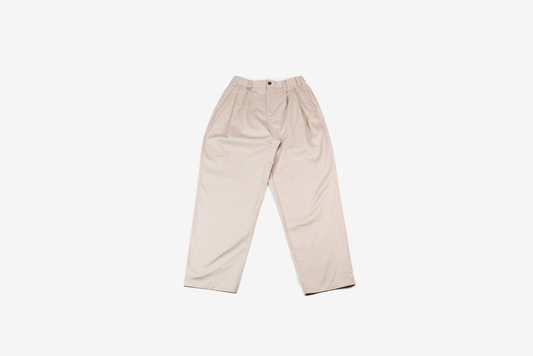 Metalwood Studio "Elastic Waist Baggy Pant" M - Khaki