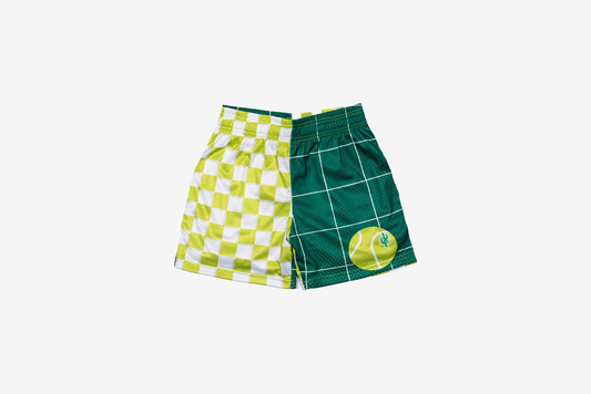 Manor "Tennis Grid Mesh Short" K - Light Green / Dark Green