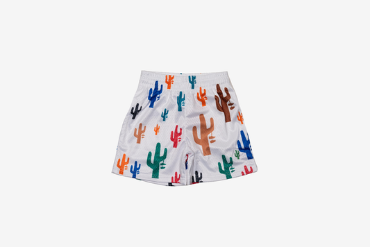 Manor "Confetti Cactus Mesh Short" M - White / Multi Color