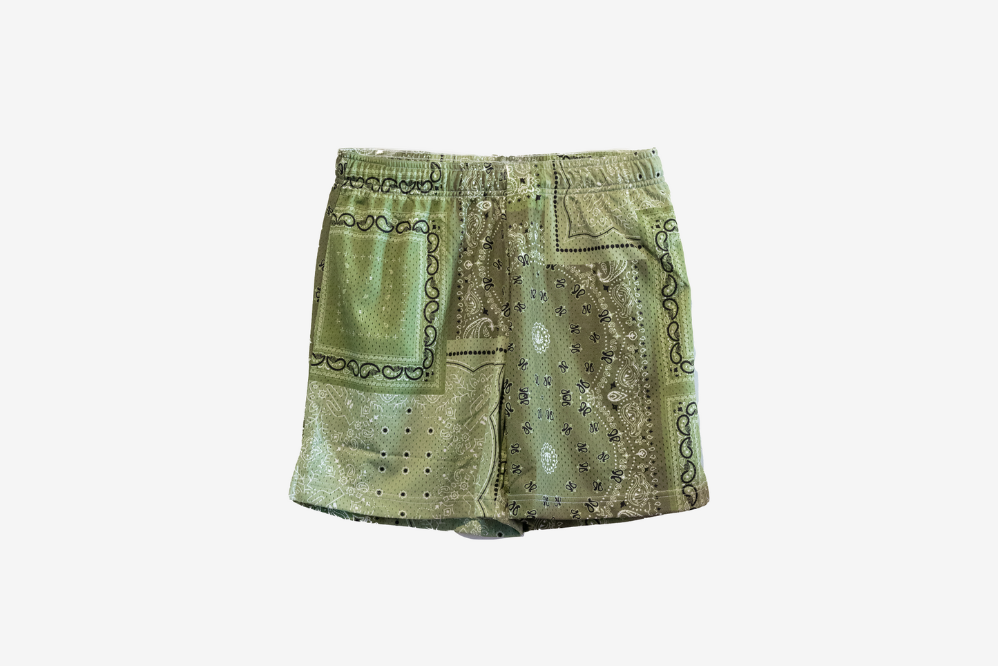 Manor x Timeless "Mesh Gym Shorts" M - Bandana Green