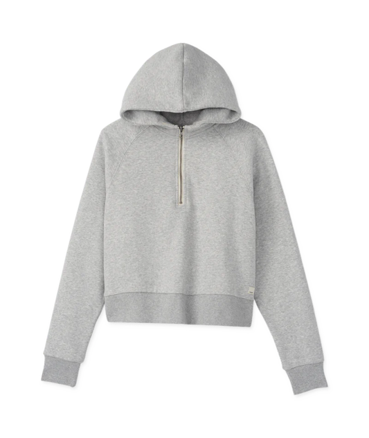 Vuori "Restore Half Zip Hoodie" W - Light Heather Grey