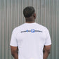 Manor "Pushing Phoenix" T-Shirt M - White / Blue