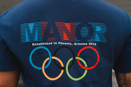 Manor "Olympics" T-shirt M - Navy